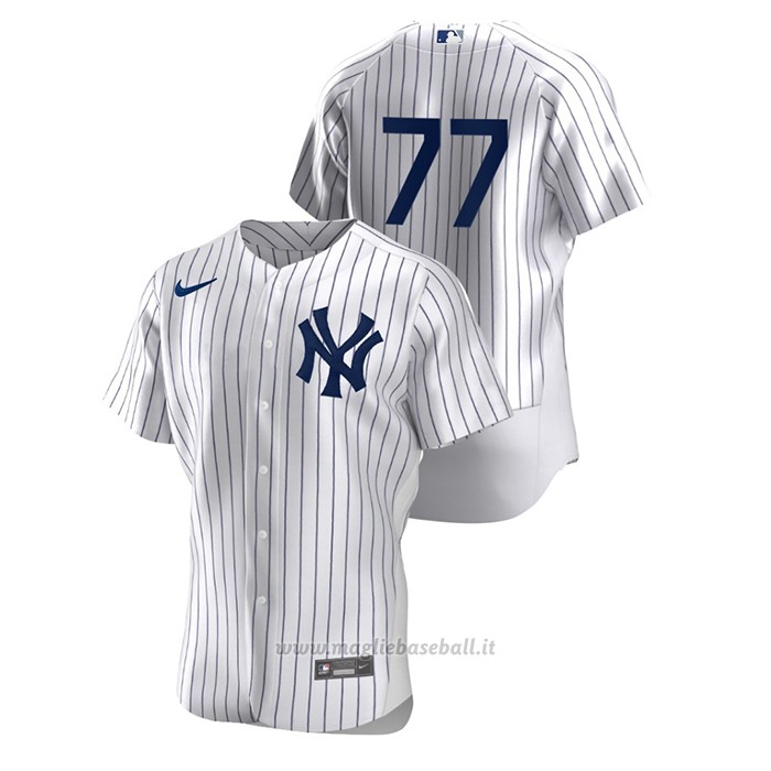 Maglia Baseball Uomo New York Yankees Clint Frazier Autentico Bianco